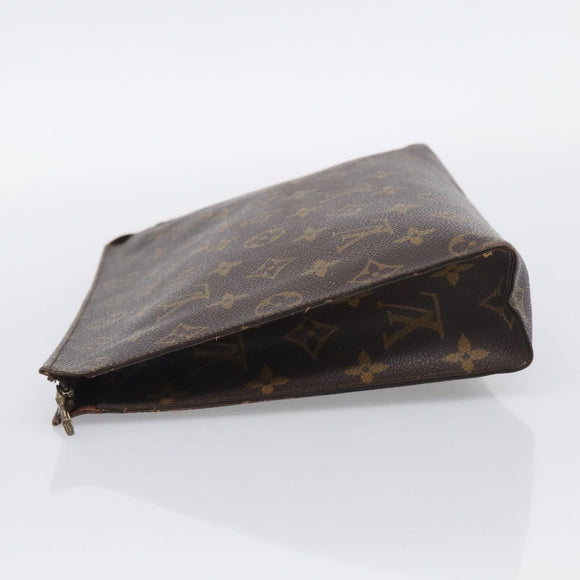 LOUIS VUITTON Monogram Poche Toilette 26 Pouch M47542 LV Auth 213581
