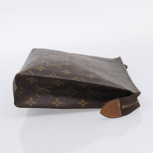 LOUIS VUITTON Monogram Poche Toilette 26 Pouch M47542 LV Auth 213581
