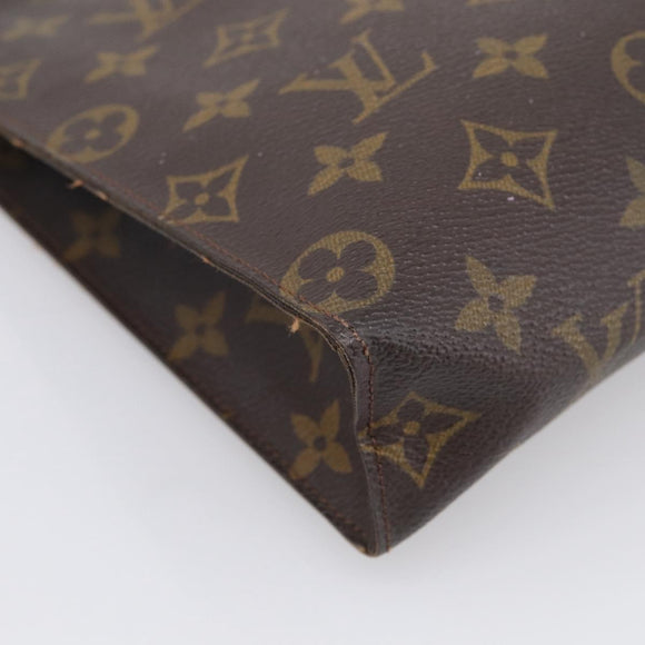 LOUIS VUITTON Monogram Poche Toilette 26 Pouch M47542 LV Auth 213581
