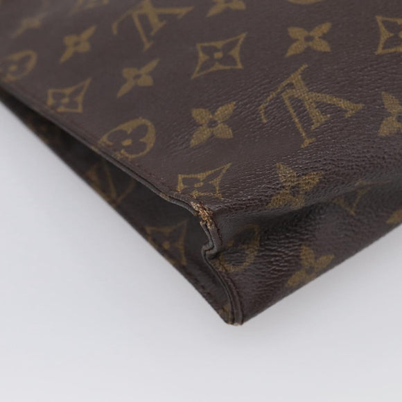 LOUIS VUITTON Monogram Poche Toilette 26 Pouch M47542 LV Auth 213582