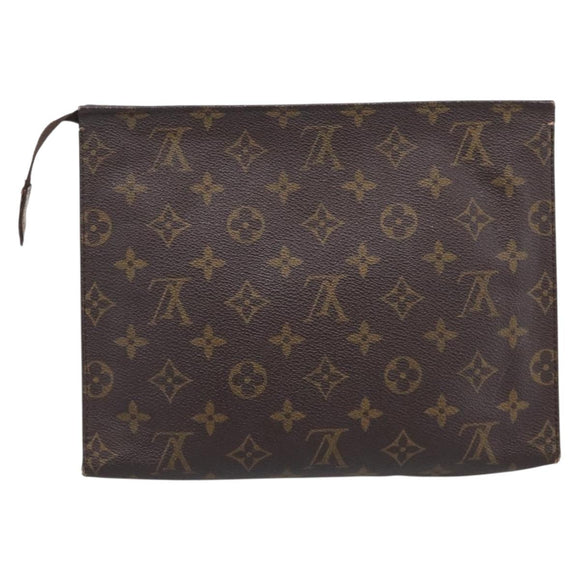 LOUIS VUITTON Monogram Poche Toilette 26 Pouch M47542 LV Auth 213582