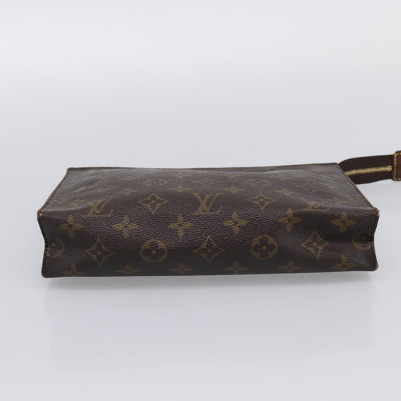 LOUIS VUITTON Monogram Poche Toilette 26 Pouch M47542 LV Auth 213582