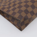 LOUIS VUITTON Damier Ebene Poche Toilette 26 Pouch N47543 LV Auth 213586-11