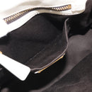 Miu Miu Matelasse Hand Bag Leather 2way White Gold Auth 213588V-22
