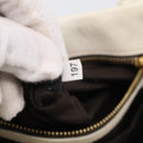 Miu Miu Matelasse Hand Bag Leather 2way White Gold Auth 213588V-25