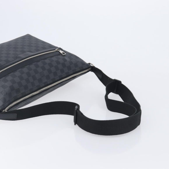 LOUIS VUITTON Damier Graphite Mick MM Shoulder Bag N41106 LV Auth 213591V