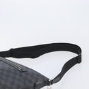 LOUIS VUITTON Damier Graphite Mick MM Shoulder Bag N41106 LV Auth 213591V-8