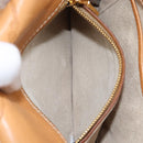 PRADA Shoulder Bag Canvas Orange Gold Auth 213592-24