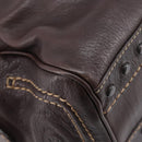TOD'S Shoulder Bag Leather Brown Gold Auth 213596A-13