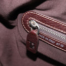 TOD'S Shoulder Bag Leather Brown Gold Auth 213596A-22