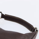 TOD'S Shoulder Bag Leather Brown Gold Auth 213596A-8