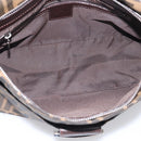 FENDI Zucca Canvas Mamma Baguette Shoulder Bag Brown Black Auth 213598V-20