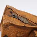 MCM Vicetos Logogram Tote Bag PVC Leather Brown Gold Auth 213599-15