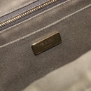 PRADA Canapa Hand Bag Canvas Khaki Gold Auth 213600-15