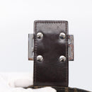 FENDI Zucca Canvas Mamma Baguette Shoulder Bag Brown Black Auth 213602V-16