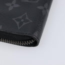 LOUIS VUITTON Monogram Eclipse Zippy Wallet Vertical Wallet M62295 Auth 213604V-10