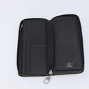 LOUIS VUITTON Monogram Eclipse Zippy Wallet Vertical Wallet M62295 Auth 213604V-13