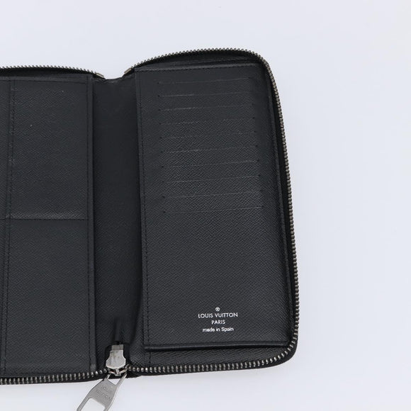 LOUIS VUITTON Monogram Eclipse Zippy Wallet Vertical Wallet M62295 Auth 213604V
