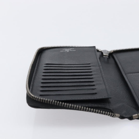 LOUIS VUITTON Monogram Eclipse Zippy Wallet Vertical Wallet M62295 Auth 213604V
