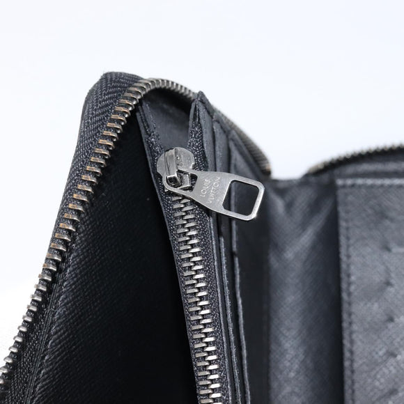 LOUIS VUITTON Monogram Eclipse Zippy Wallet Vertical Wallet M62295 Auth 213604V