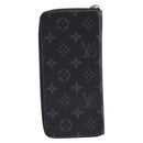 LOUIS VUITTON Monogram Eclipse Zippy Wallet Vertical Wallet M62295 Auth 213604V-3