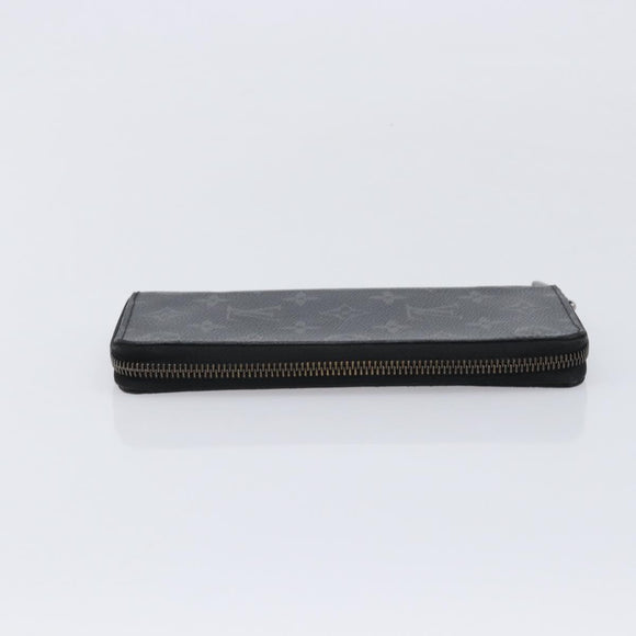 LOUIS VUITTON Monogram Eclipse Zippy Wallet Vertical Wallet M62295 Auth 213604V