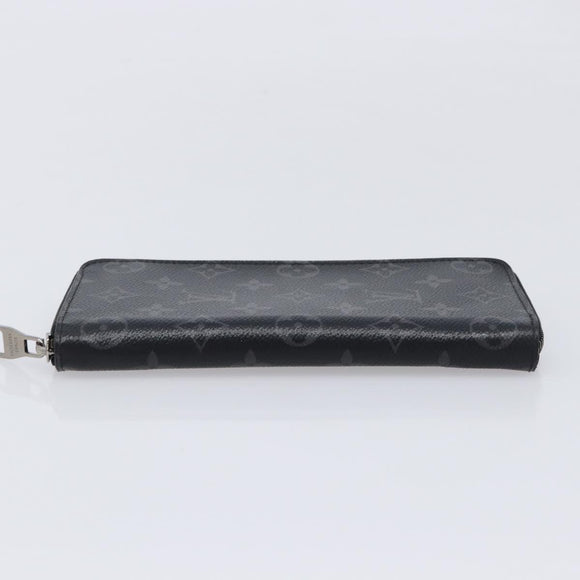 LOUIS VUITTON Monogram Eclipse Zippy Wallet Vertical Wallet M62295 Auth 213604V