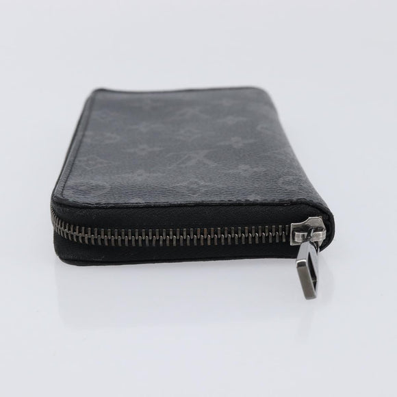LOUIS VUITTON Monogram Eclipse Zippy Wallet Vertical Wallet M62295 Auth 213604V