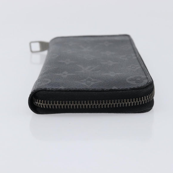LOUIS VUITTON Monogram Eclipse Zippy Wallet Vertical Wallet M62295 Auth 213604V