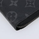 LOUIS VUITTON Monogram Eclipse Zippy Wallet Vertical Wallet M62295 Auth 213604V-9