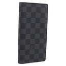 LOUIS VUITTON Damier Graphite Portefeuille Plaza Wallet N62665 LV Auth 213605-1