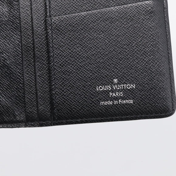 LOUIS VUITTON Damier Graphite Portefeuille Plaza Wallet N62665 LV Auth 213605