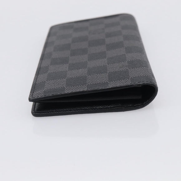 LOUIS VUITTON Damier Graphite Portefeuille Plaza Wallet N62665 LV Auth 213605