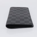 LOUIS VUITTON Damier Graphite Portefeuille Plaza Wallet N62665 LV Auth 213605-7