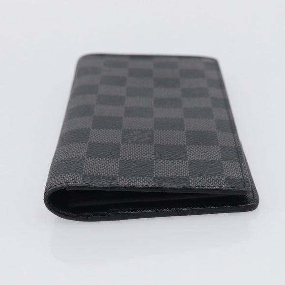 LOUIS VUITTON Damier Graphite Portefeuille Plaza Wallet N62665 LV Auth 213605