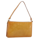 LOUIS VUITTON Monogram Vernis Lexington Pouch Beige M91010 LV Auth 213606A-1