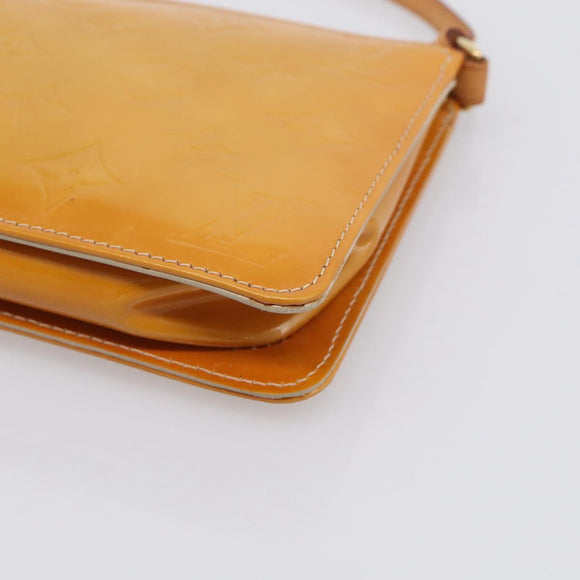 LOUIS VUITTON Monogram Vernis Lexington Pouch Beige M91010 LV Auth 213606A