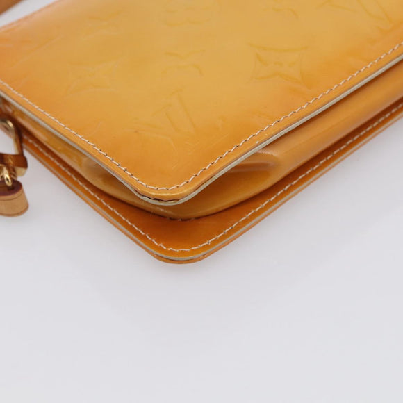 LOUIS VUITTON Monogram Vernis Lexington Pouch Beige M91010 LV Auth 213606A