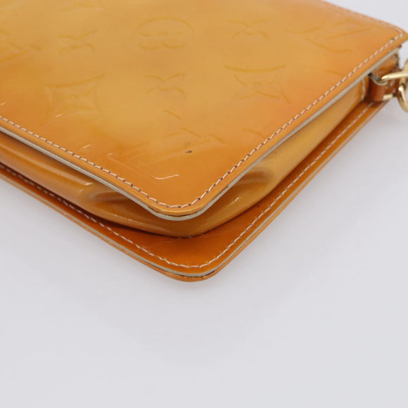 LOUIS VUITTON Monogram Vernis Lexington Pouch Beige M91010 LV Auth 213606A