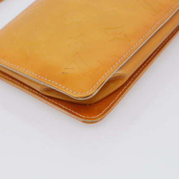LOUIS VUITTON Monogram Vernis Lexington Pouch Beige M91010 LV Auth 213606A