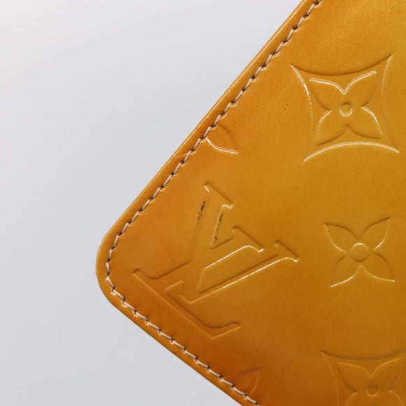 LOUIS VUITTON Monogram Vernis Lexington Pouch Beige M91010 LV Auth 213606A