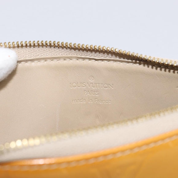 LOUIS VUITTON Monogram Vernis Lexington Pouch Beige M91010 LV Auth 213606A
