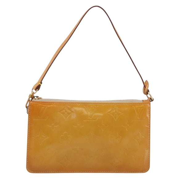 LOUIS VUITTON Monogram Vernis Lexington Pouch Beige M91010 LV Auth 213606A