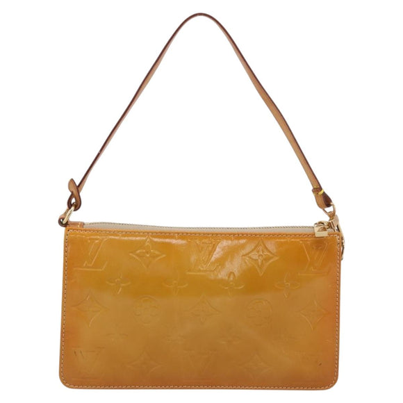 LOUIS VUITTON Monogram Vernis Lexington Pouch Beige M91010 LV Auth 213606A
