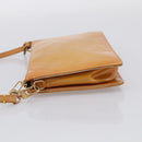 LOUIS VUITTON Monogram Vernis Lexington Pouch Beige M91010 LV Auth 213606A-4