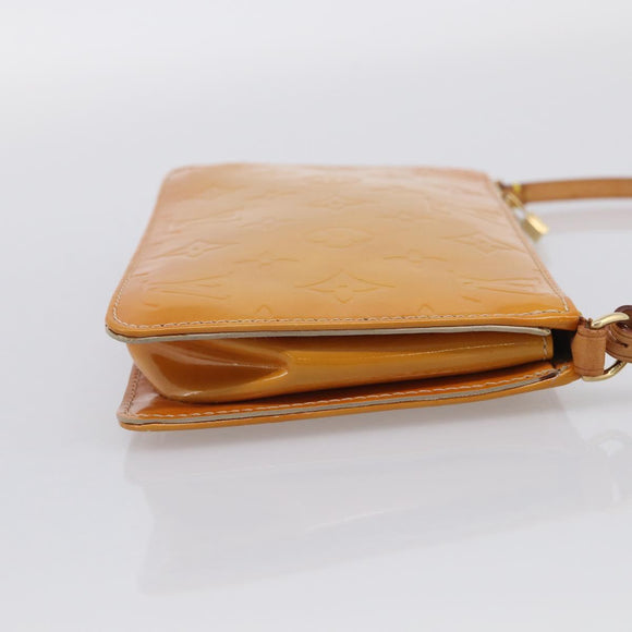 LOUIS VUITTON Monogram Vernis Lexington Pouch Beige M91010 LV Auth 213606A
