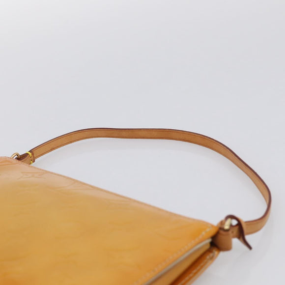 LOUIS VUITTON Monogram Vernis Lexington Pouch Beige M91010 LV Auth 213606A