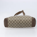 GUCCI GG Supreme Web Sherry Line Bag PVC Brown Gold 002 904 0131 Auth 213607-10