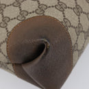 GUCCI GG Supreme Web Sherry Line Bag PVC Brown Gold 002 904 0131 Auth 213607-12