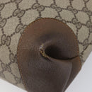 GUCCI GG Supreme Web Sherry Line Bag PVC Brown Gold 002 904 0131 Auth 213607-13